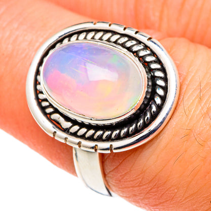 Ethiopian Opal Rings handcrafted by Ana Silver Co - RING97746