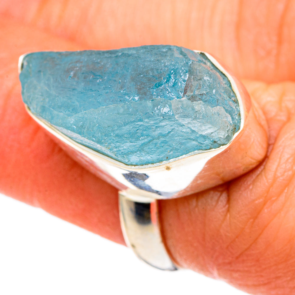 Aquamarine Rings handcrafted by Ana Silver Co - RING97750