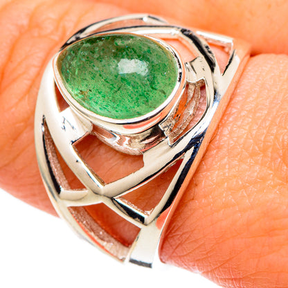 Green Aventurine Rings handcrafted by Ana Silver Co - RING97758