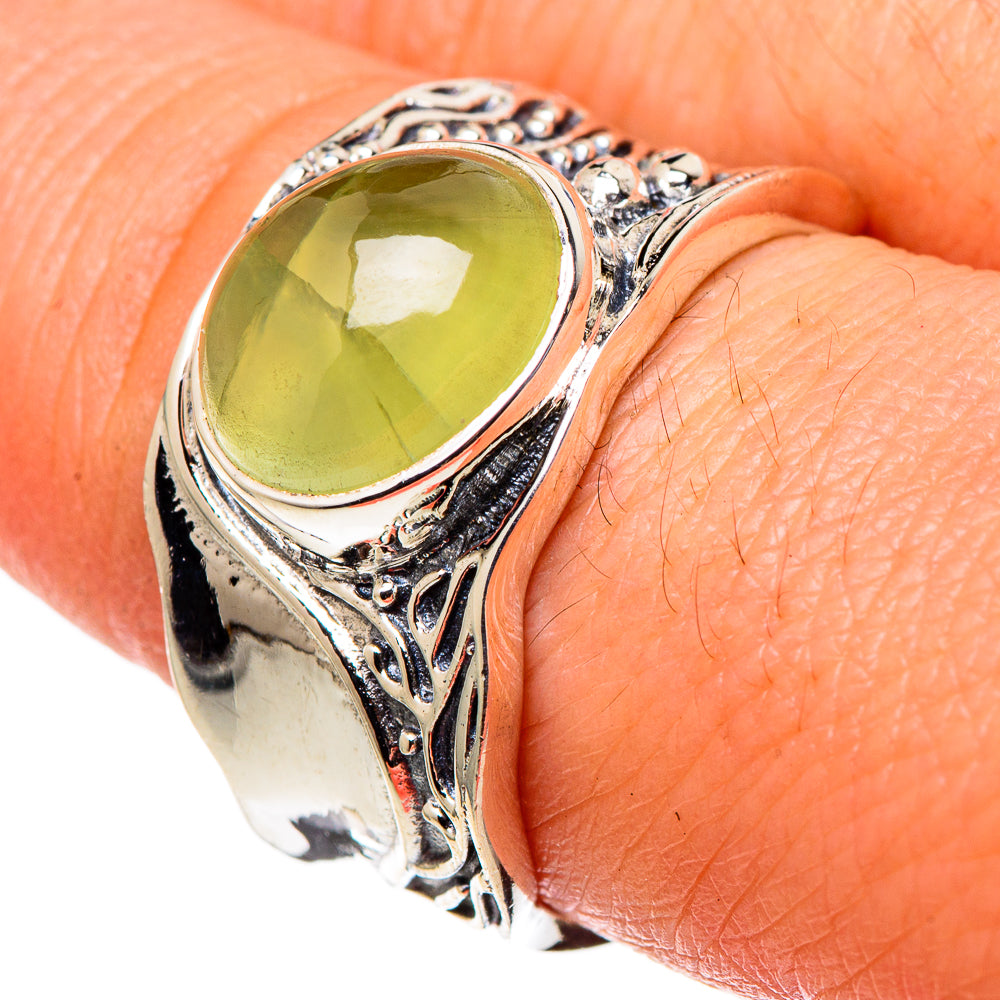 Prehnite Rings handcrafted by Ana Silver Co - RING97759