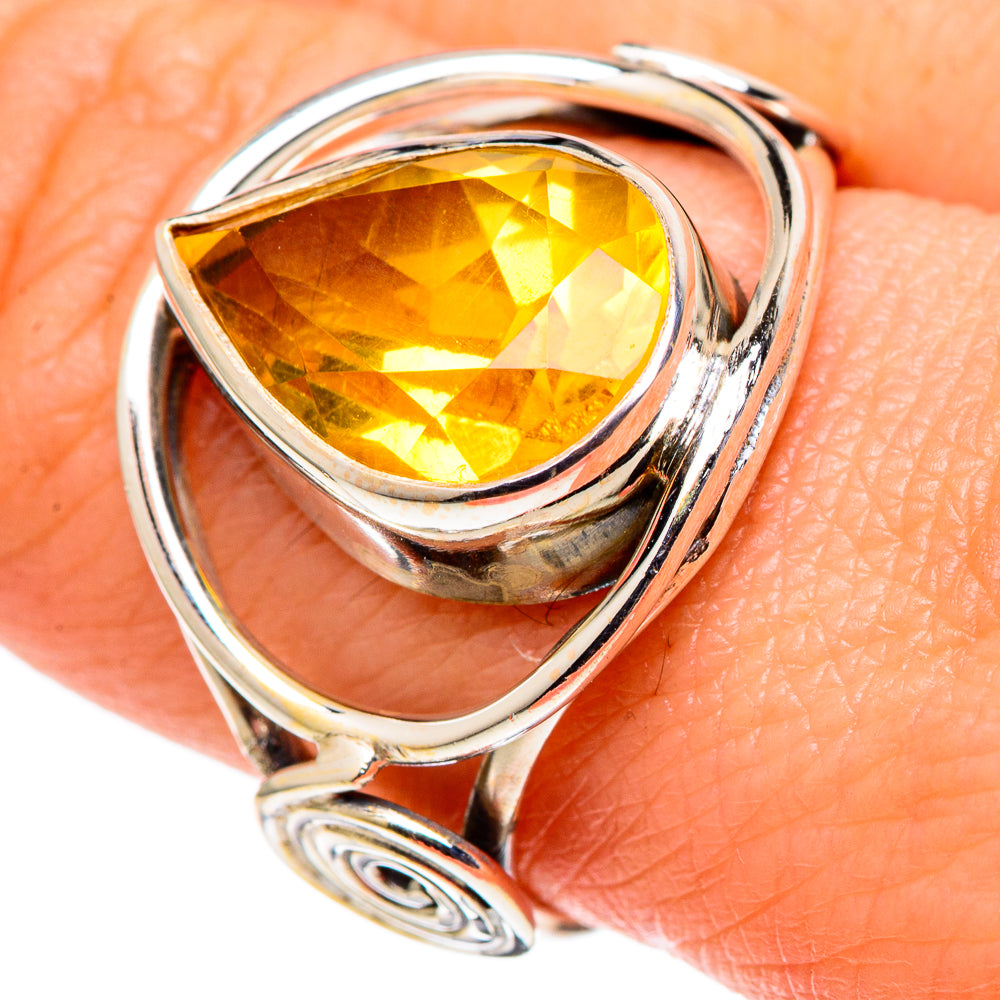Citrine Rings handcrafted by Ana Silver Co - RING97762