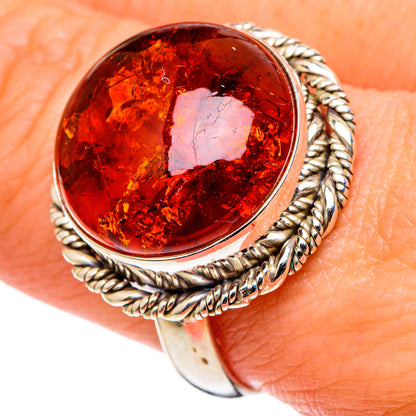 Baltic Amber Rings handcrafted by Ana Silver Co - RING97765
