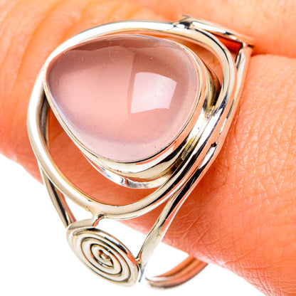 Rose Quartz Rings handcrafted by Ana Silver Co - RING97767