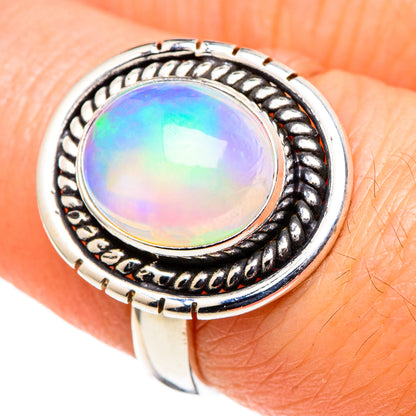 Ethiopian Opal Rings handcrafted by Ana Silver Co - RING97781