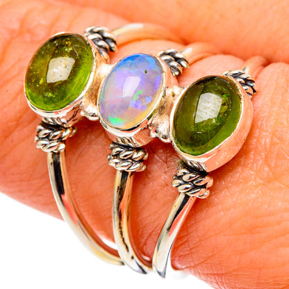Ethiopian Opal Rings handcrafted by Ana Silver Co - RING97782