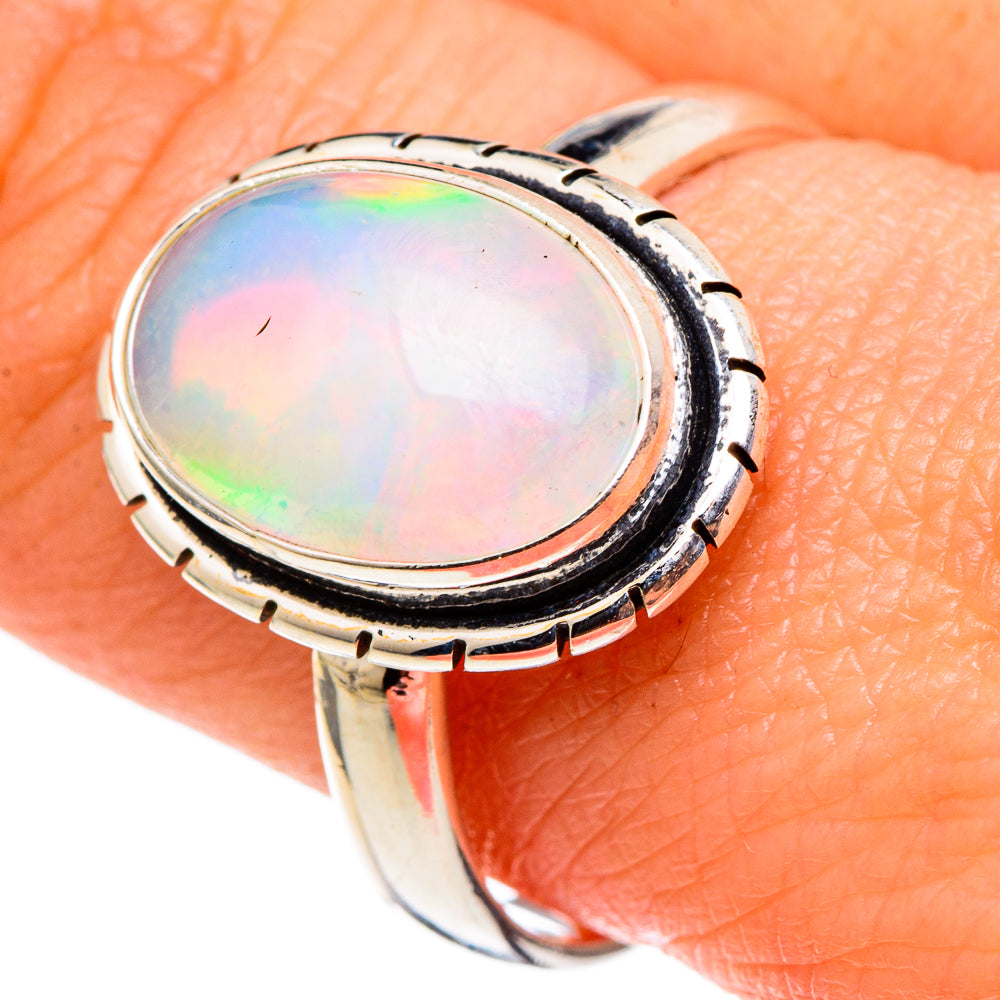 Ethiopian Opal Rings handcrafted by Ana Silver Co - RING97783
