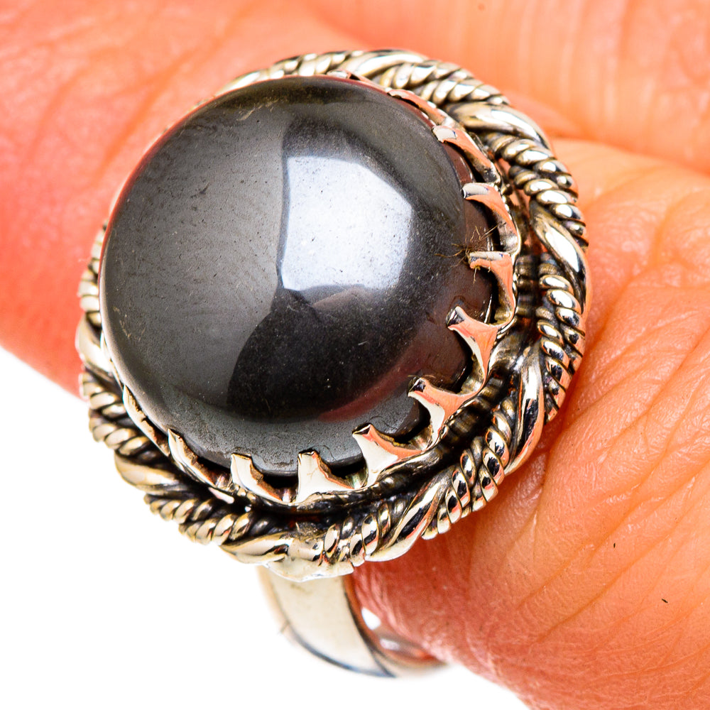 Hematite Rings handcrafted by Ana Silver Co - RING97784