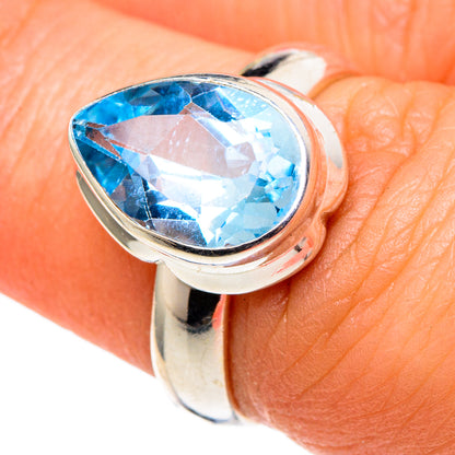 Blue Topaz Rings handcrafted by Ana Silver Co - RING97794