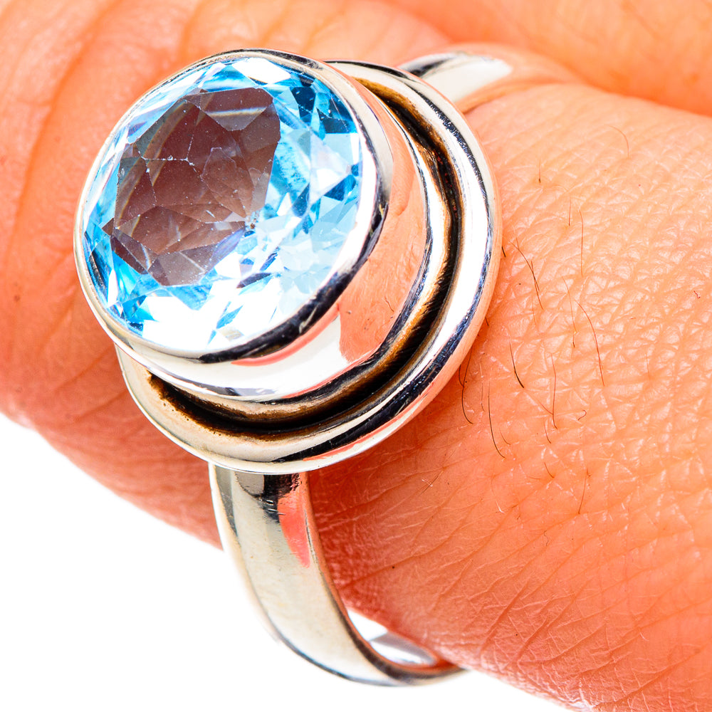 Blue Topaz Rings handcrafted by Ana Silver Co - RING97795