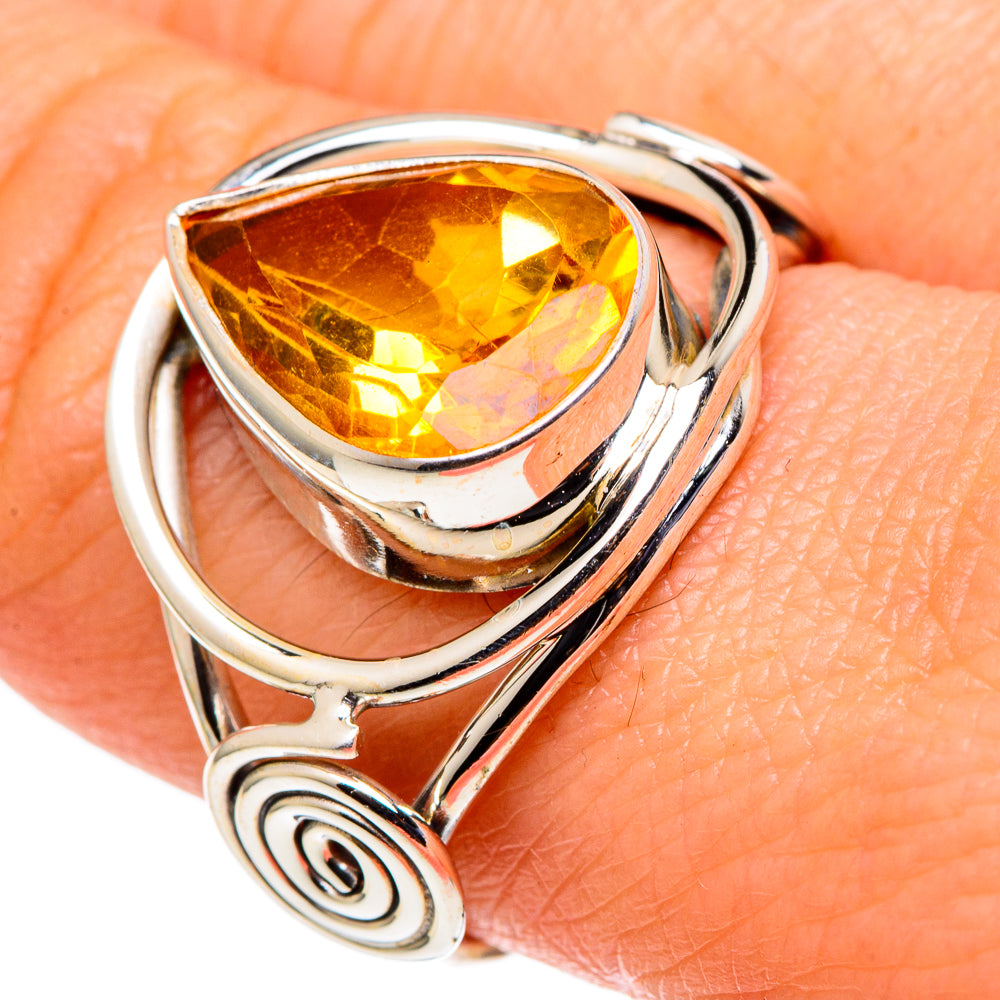 Citrine Rings handcrafted by Ana Silver Co - RING97802