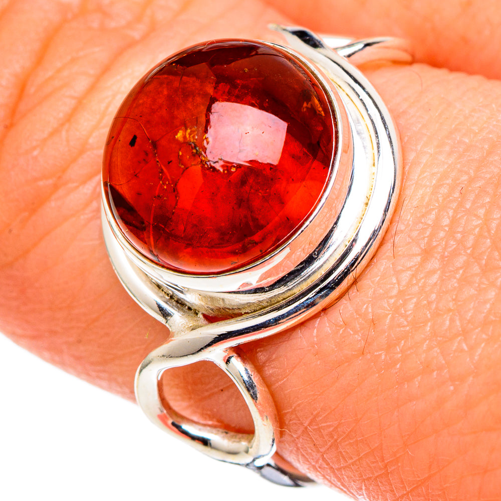 Baltic Amber Rings handcrafted by Ana Silver Co - RING97803