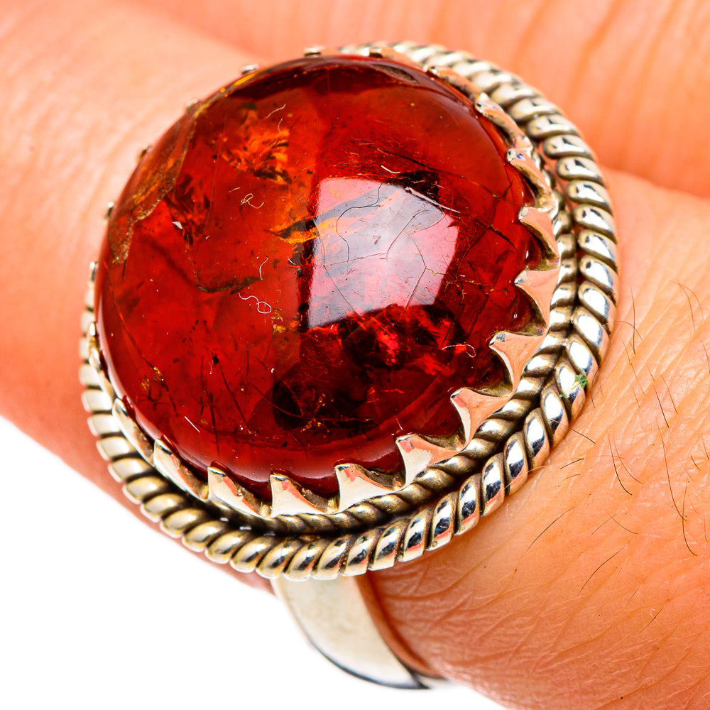Baltic Amber Rings handcrafted by Ana Silver Co - RING97804