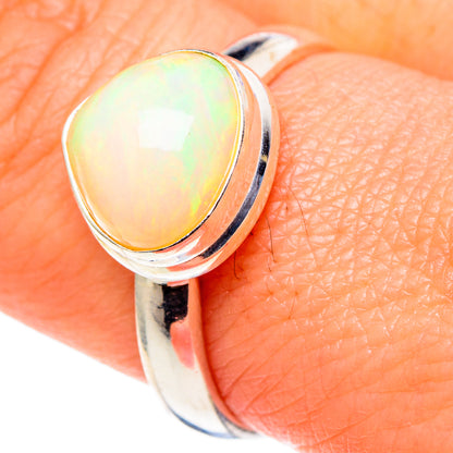 Ethiopian Opal Rings handcrafted by Ana Silver Co - RING97817