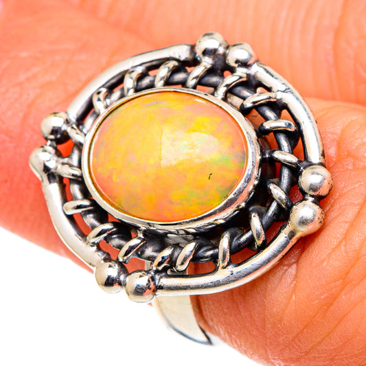 Ethiopian Opal Rings handcrafted by Ana Silver Co - RING97819