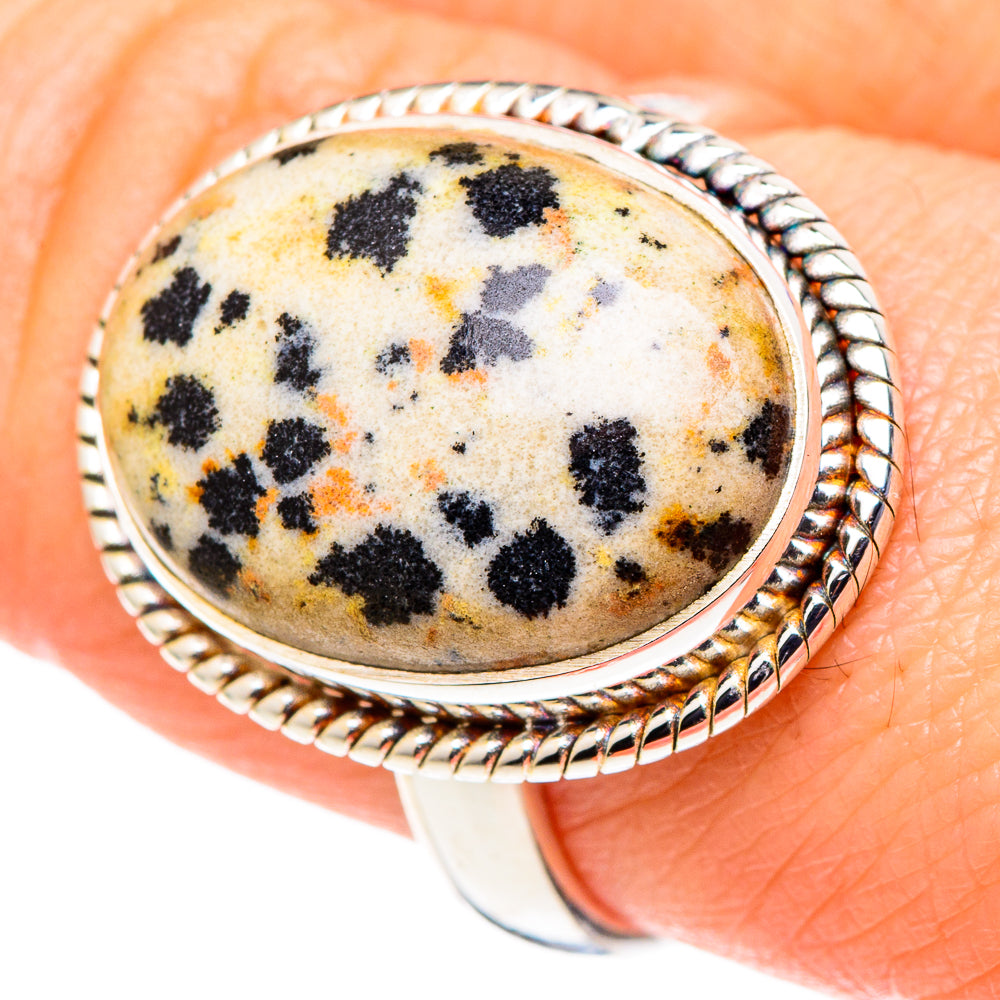 Dalmatian Jasper Rings handcrafted by Ana Silver Co - RING97834