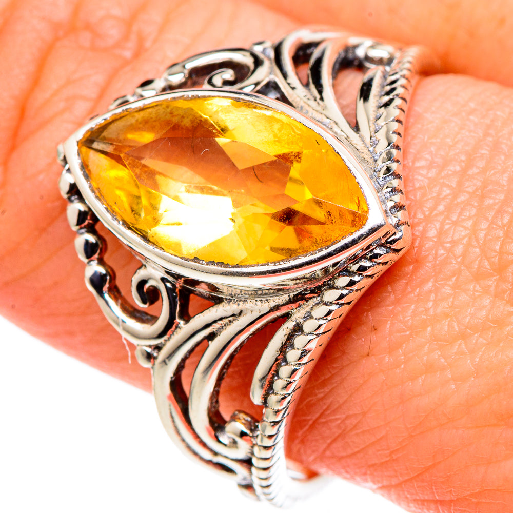 Citrine Rings handcrafted by Ana Silver Co - RING97836