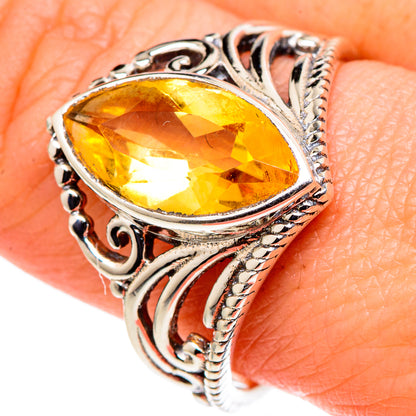 Citrine Rings handcrafted by Ana Silver Co - RING97836