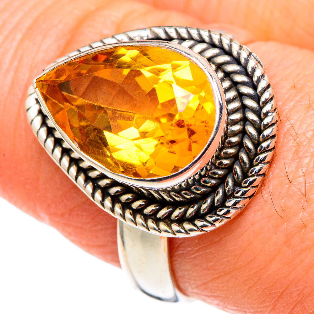 Citrine Rings handcrafted by Ana Silver Co - RING97837