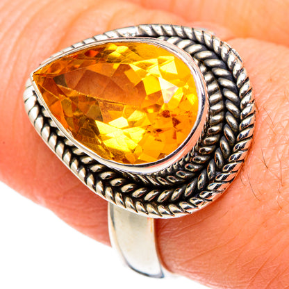 Citrine Rings handcrafted by Ana Silver Co - RING97837