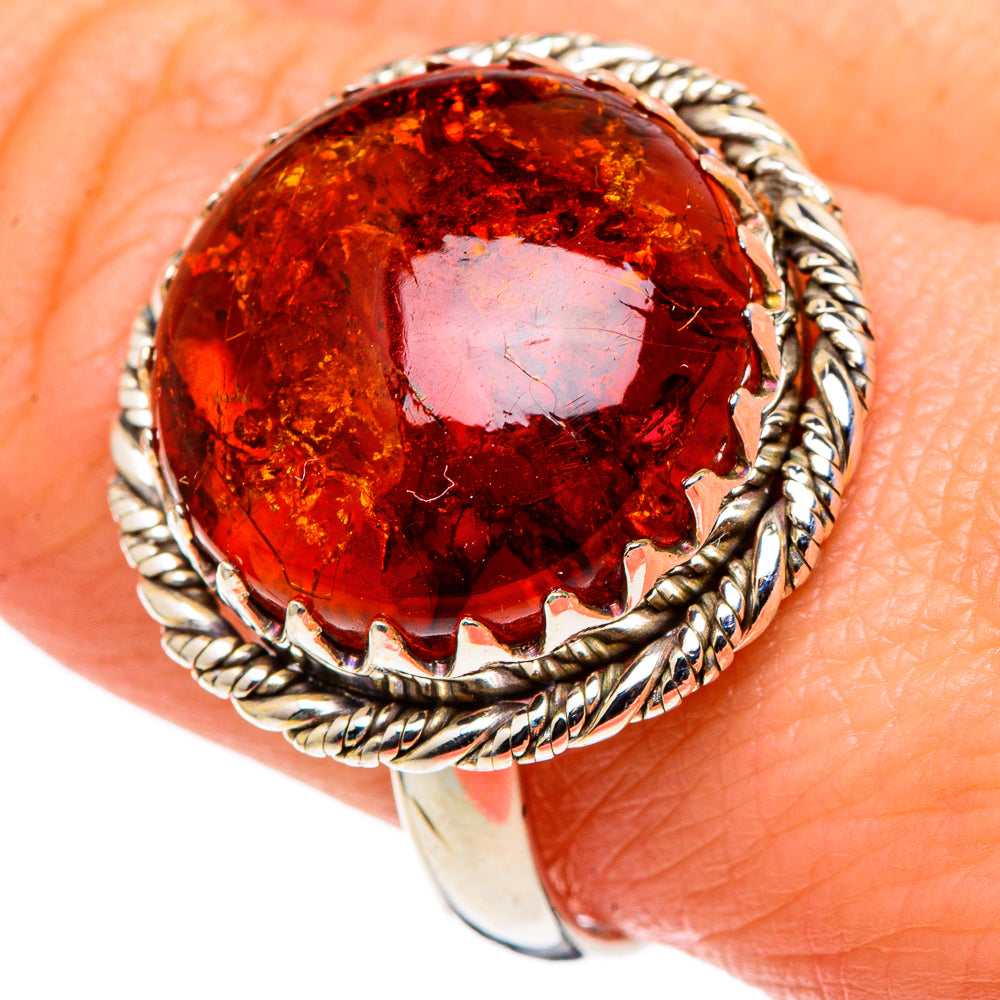 Baltic Amber Rings handcrafted by Ana Silver Co - RING97839