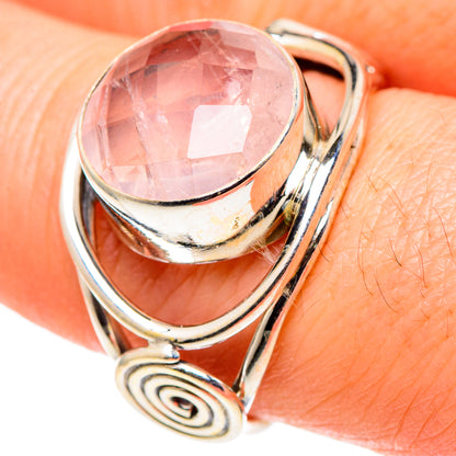 Rose Quartz Rings handcrafted by Ana Silver Co - RING97841