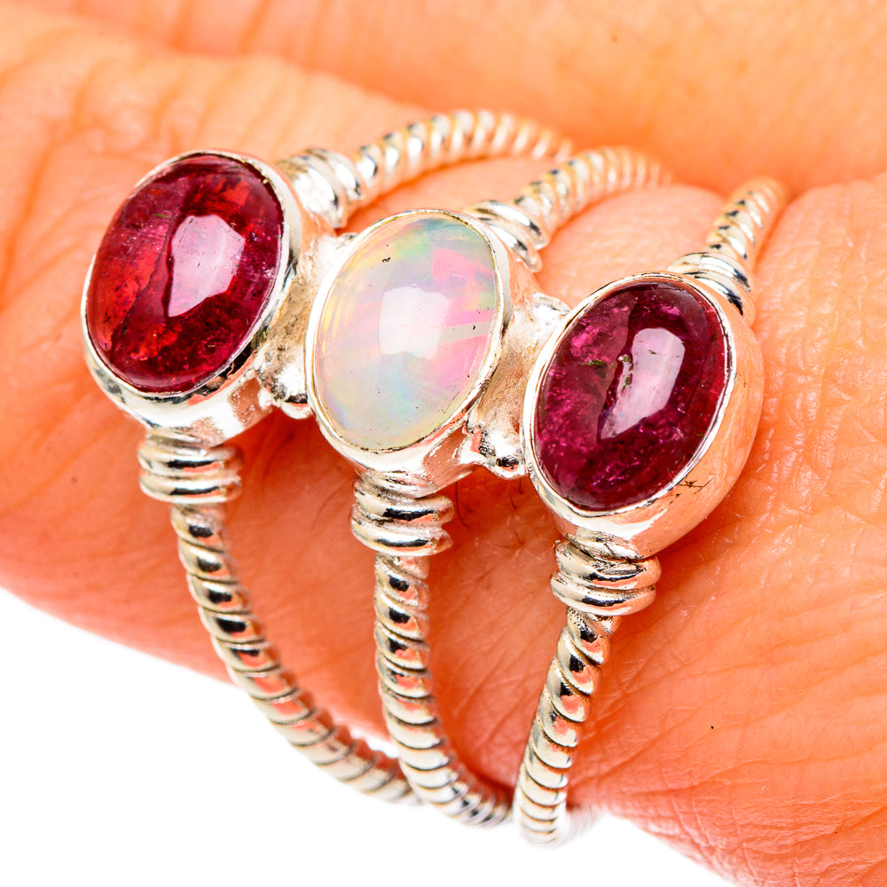 Ethiopian Opal Rings handcrafted by Ana Silver Co - RING97851