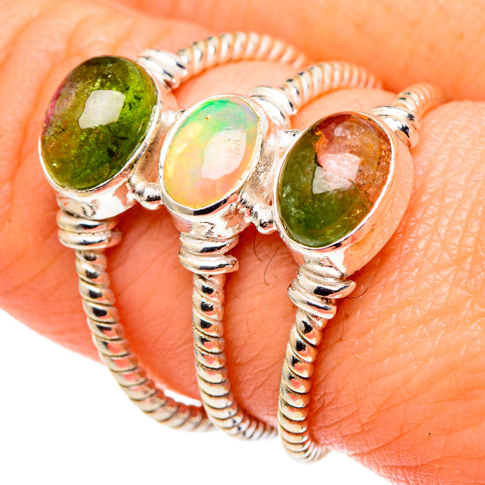 Ethiopian Opal Rings handcrafted by Ana Silver Co - RING97853