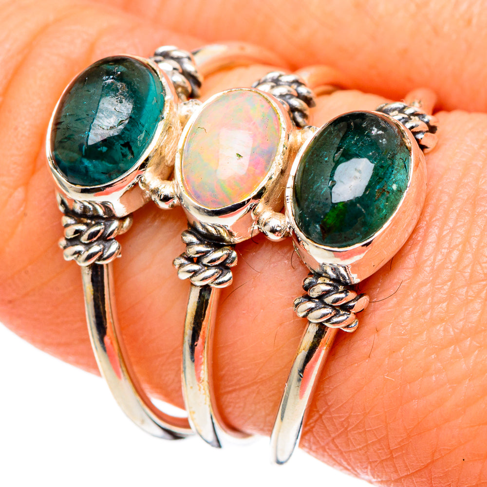 Ethiopian Opal Rings handcrafted by Ana Silver Co - RING97855