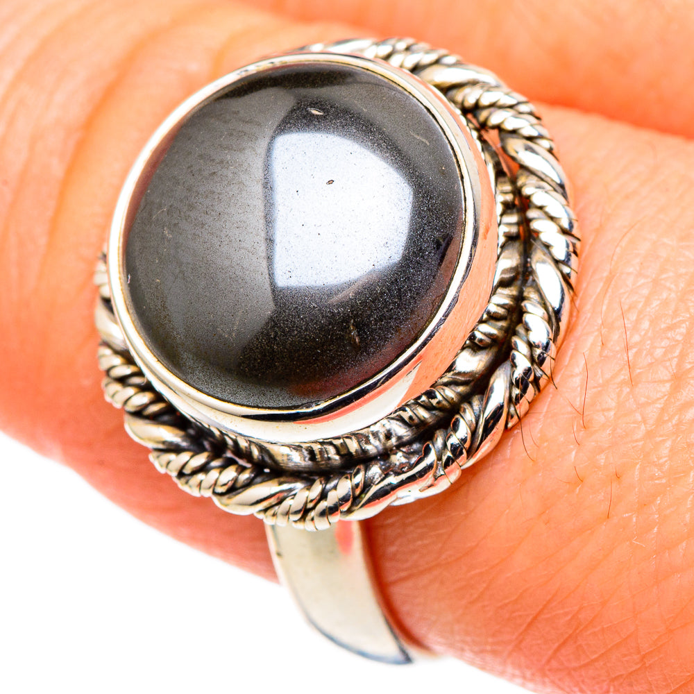 Hematite Rings handcrafted by Ana Silver Co - RING97856