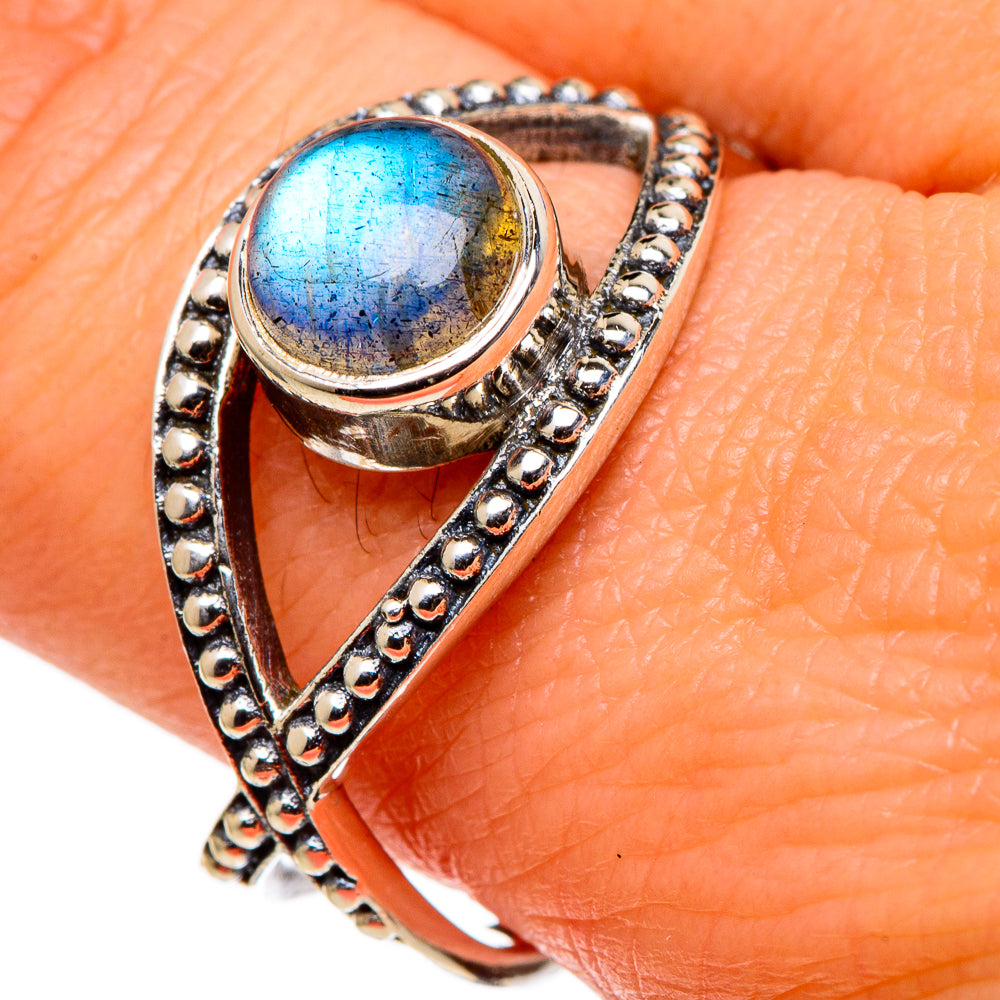 Labradorite Rings handcrafted by Ana Silver Co - RING97867