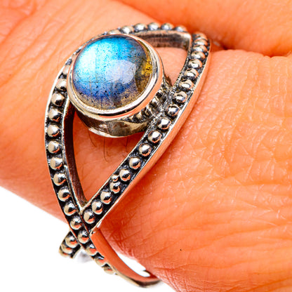 Labradorite Rings handcrafted by Ana Silver Co - RING97867