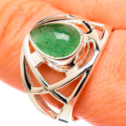 Green Aventurine Rings handcrafted by Ana Silver Co - RING97869
