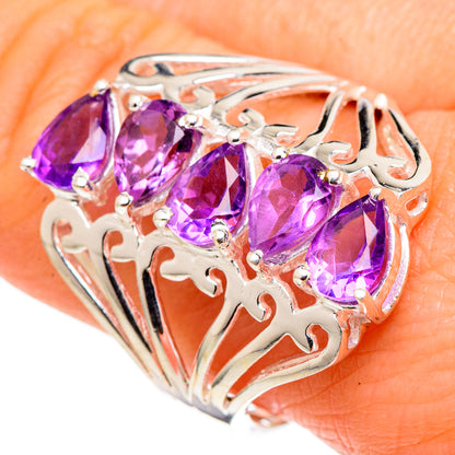 Amethyst Rings handcrafted by Ana Silver Co - RING97873
