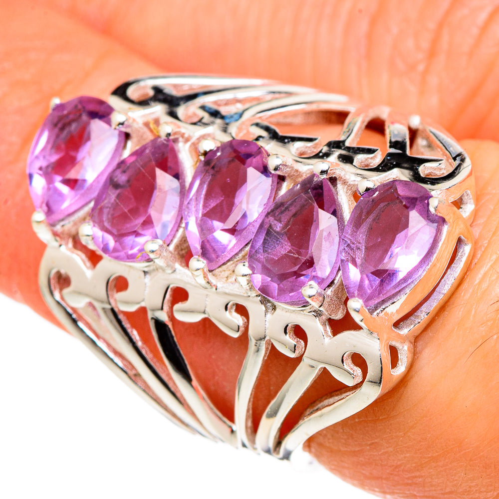 Color Change Alexandrite (lab.) Rings handcrafted by Ana Silver Co - RING97874