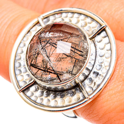 Tourmalinated Quartz Rings handcrafted by Ana Silver Co - RING97882