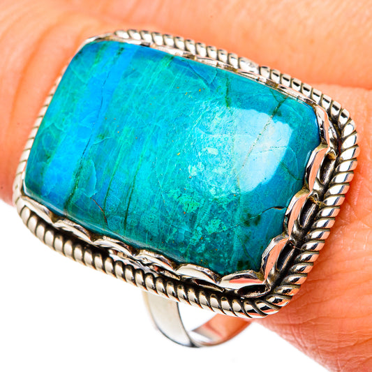 Chrysocolla Rings handcrafted by Ana Silver Co - RING97893