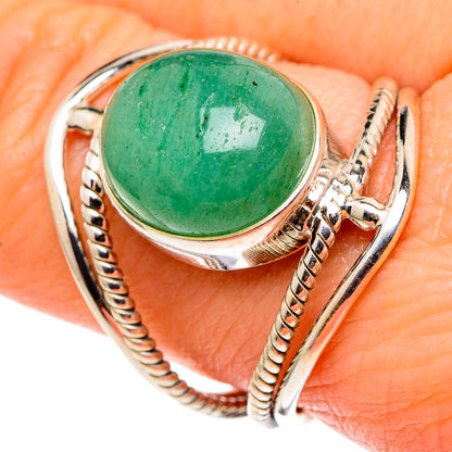 Green Aventurine Rings handcrafted by Ana Silver Co - RING97899