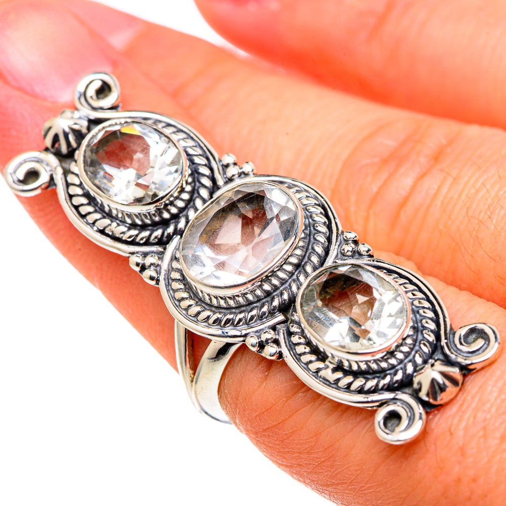 Green Amethyst Rings handcrafted by Ana Silver Co - RING97907