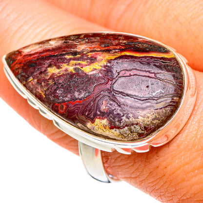 Crazy Lace Agate Rings handcrafted by Ana Silver Co - RING97908