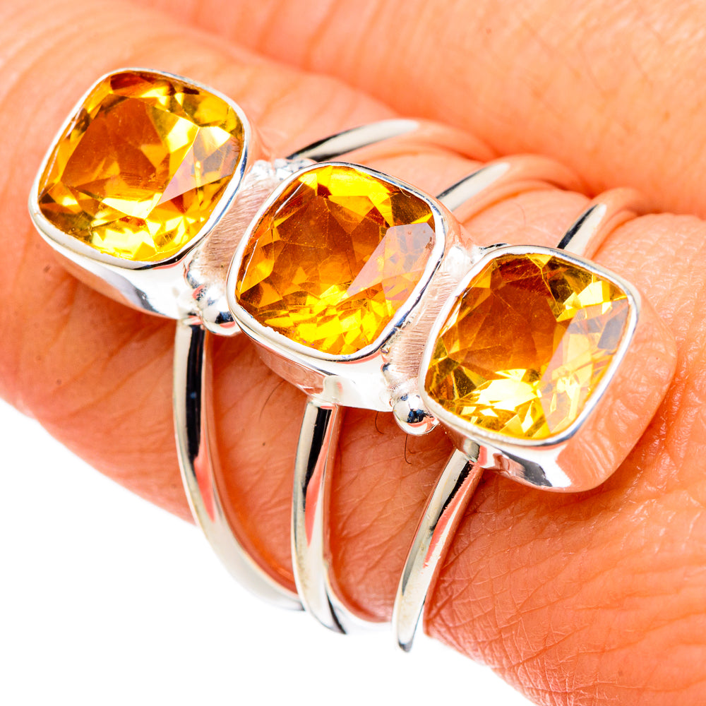 Citrine Rings handcrafted by Ana Silver Co - RING97911