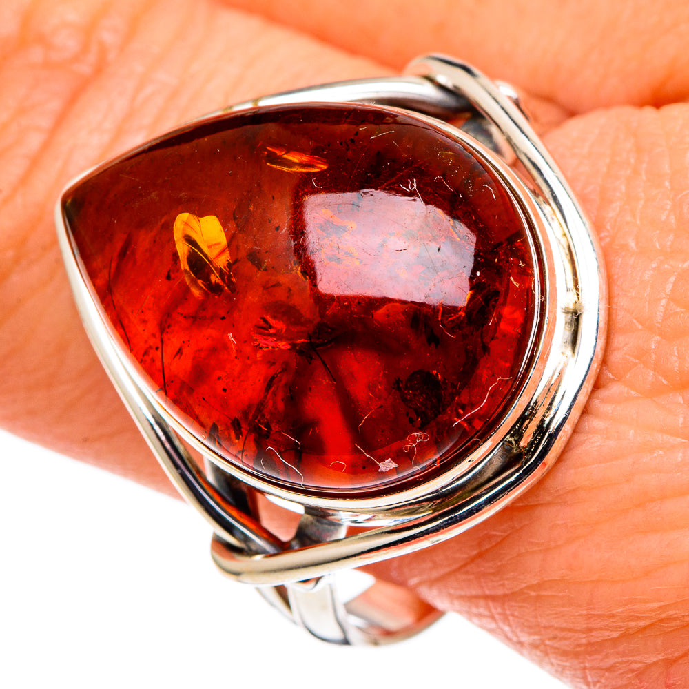 Baltic Amber Rings handcrafted by Ana Silver Co - RING97914