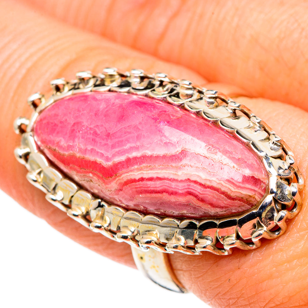 Rhodochrosite Rings handcrafted by Ana Silver Co - RING97915