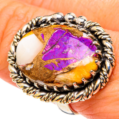 Spiny Oyster Turquoise Rings handcrafted by Ana Silver Co - RING97922