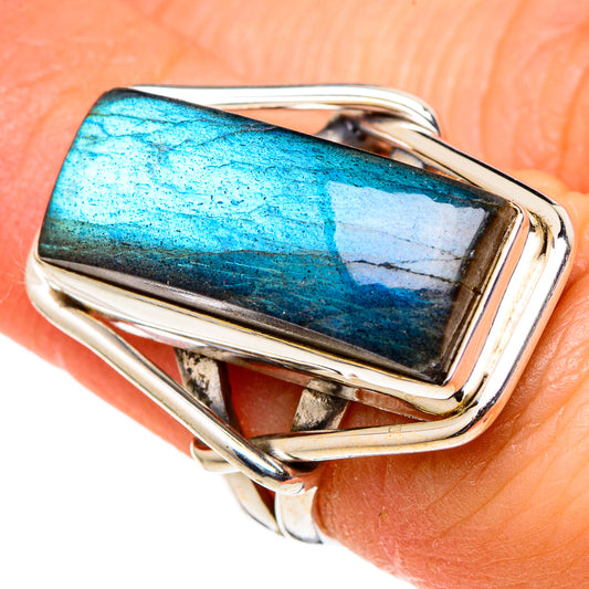 Labradorite Rings handcrafted by Ana Silver Co - RING97927