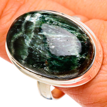 Seraphinite Rings handcrafted by Ana Silver Co - RING97932