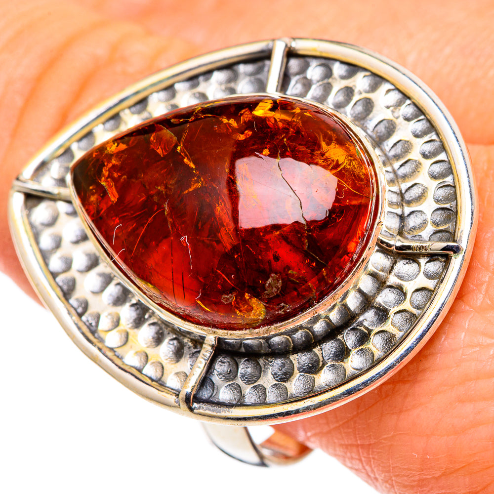 Baltic Amber Rings handcrafted by Ana Silver Co - RING97939