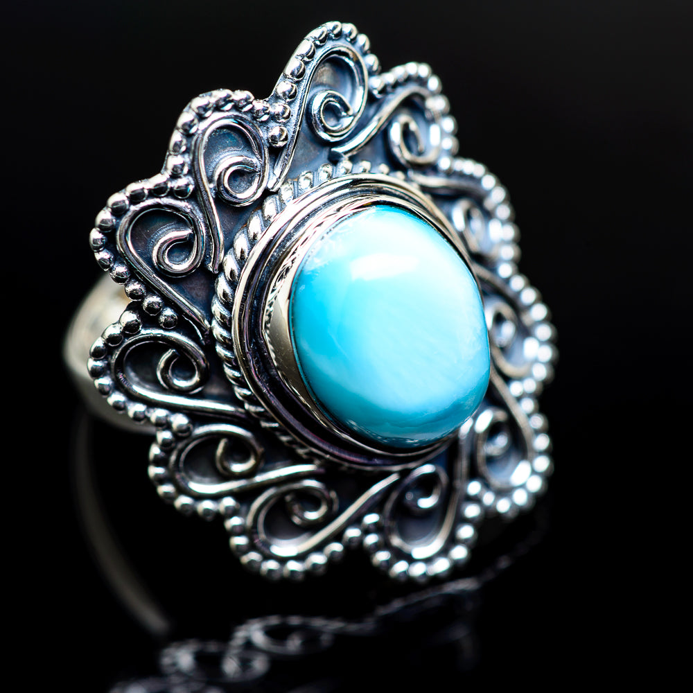 Larimar Rings handcrafted by Ana Silver Co - RING979396