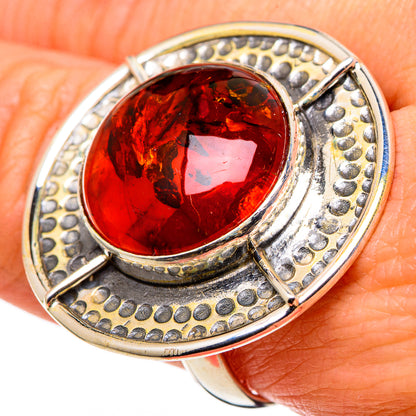 Baltic Amber Rings handcrafted by Ana Silver Co - RING97940