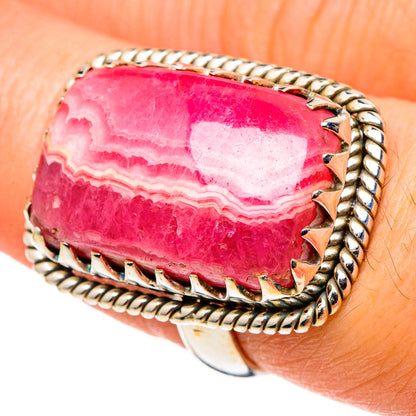 Rhodochrosite Rings handcrafted by Ana Silver Co - RING97943