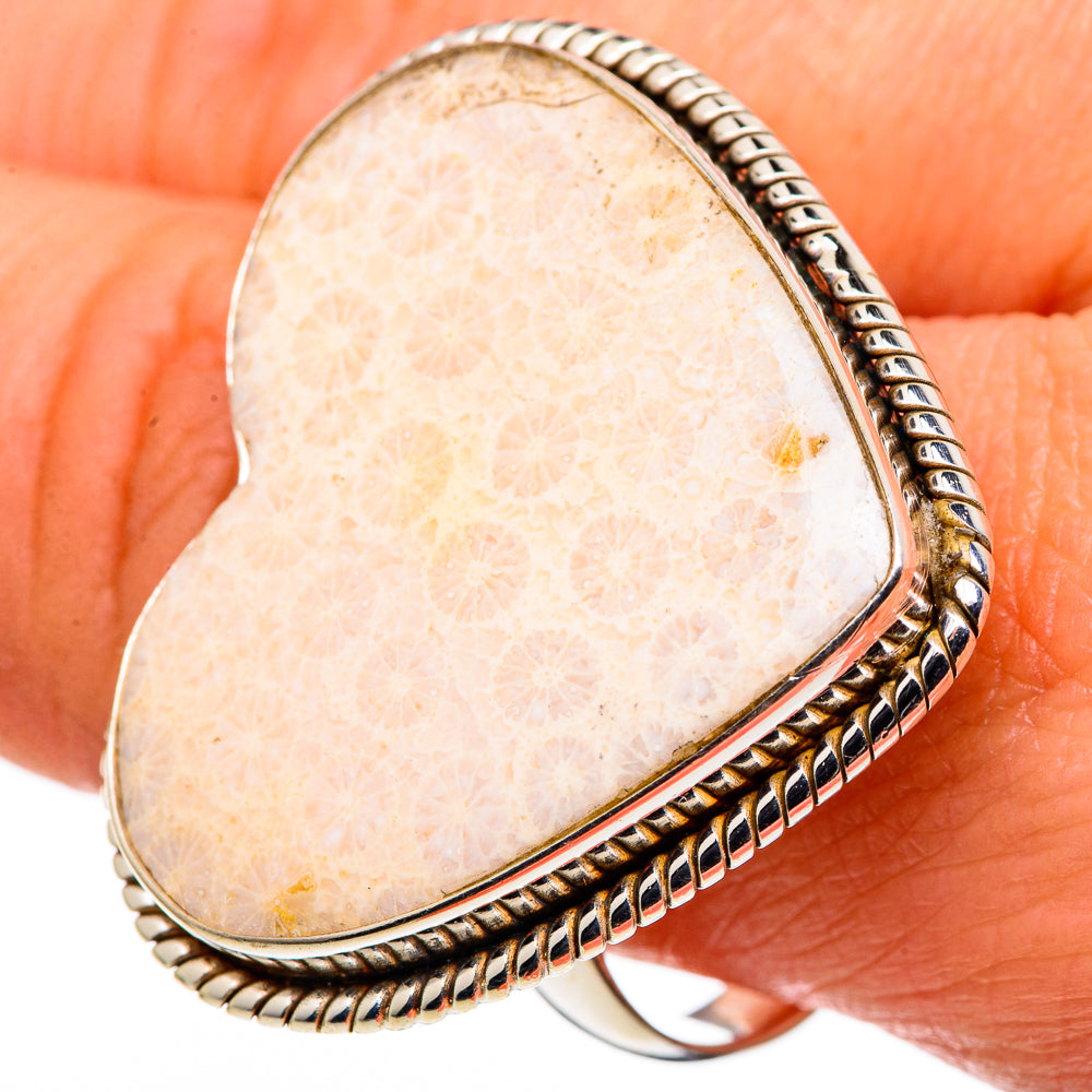 Scolecite Rings handcrafted by Ana Silver Co - RING97945